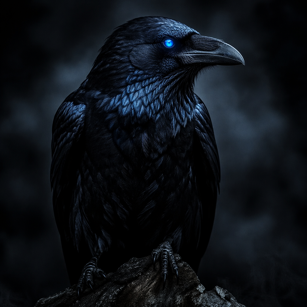 A raven, always watching.