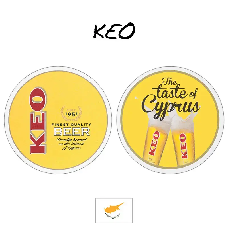 KEO Beer Cyprus Beermats / Coasters / Beer Mats