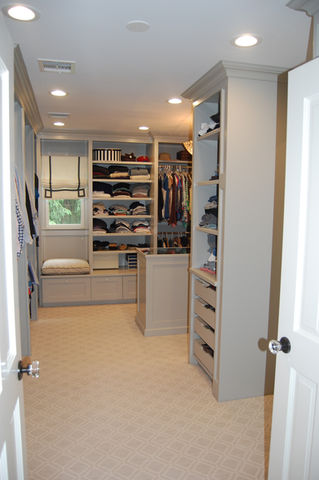 New construction closet of a  residential home