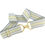 Thumbnail: 2" Cream/Grey/White Stripe