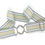 Thumbnail: 2" Cream/Grey/White Stripe
