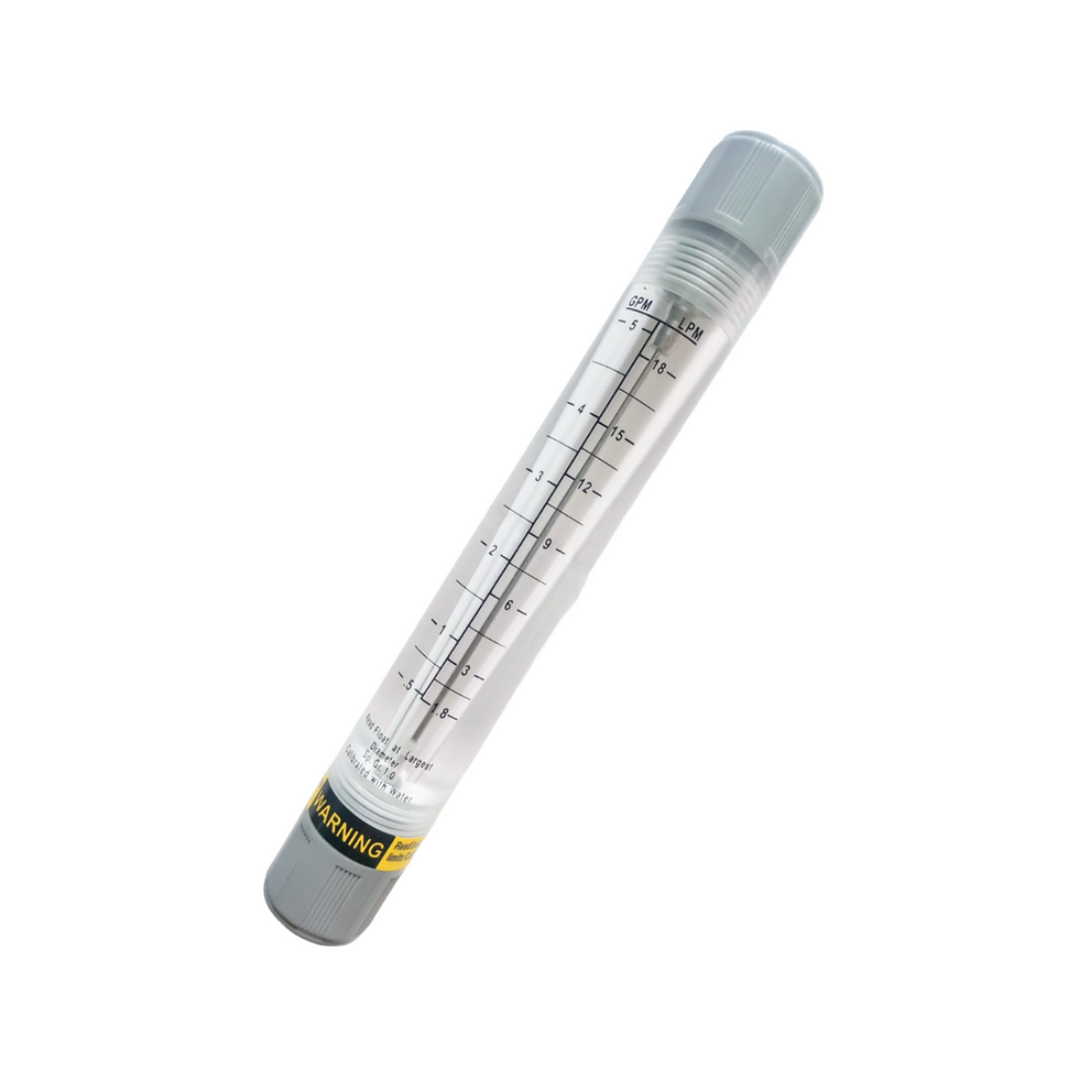 Miniatura: FLUJOMETRO EN LINEA TIPO TUBO DE 0.5 A 5 GPM  WATERLAND LZM-15G