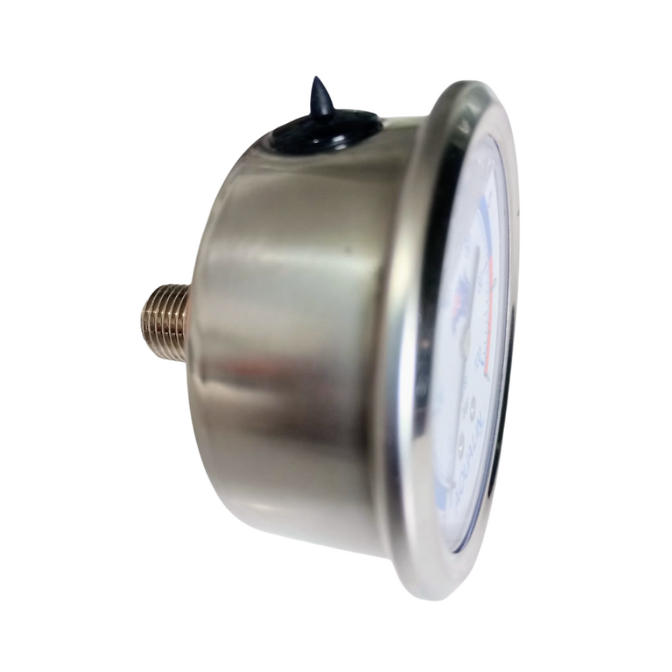 Miniatura: MANOMETRO POSTERIOR DIAL 2.5" CON GLICERINA DE 0 A 100 PSI AQUALIN MPAQP100-D2.5