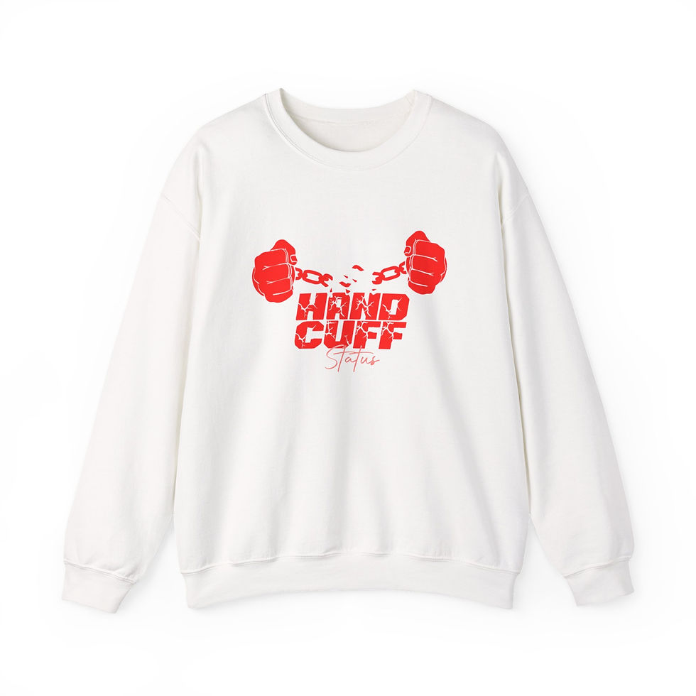Miniature : Handcuff Status Crewneck Sweatshirt – Social Justice Apparel 