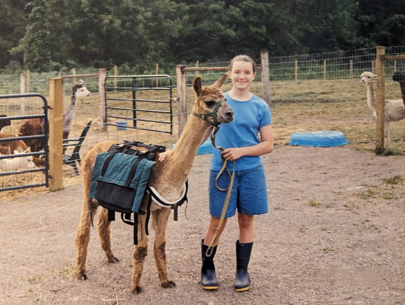 Sara and Llama ~2002