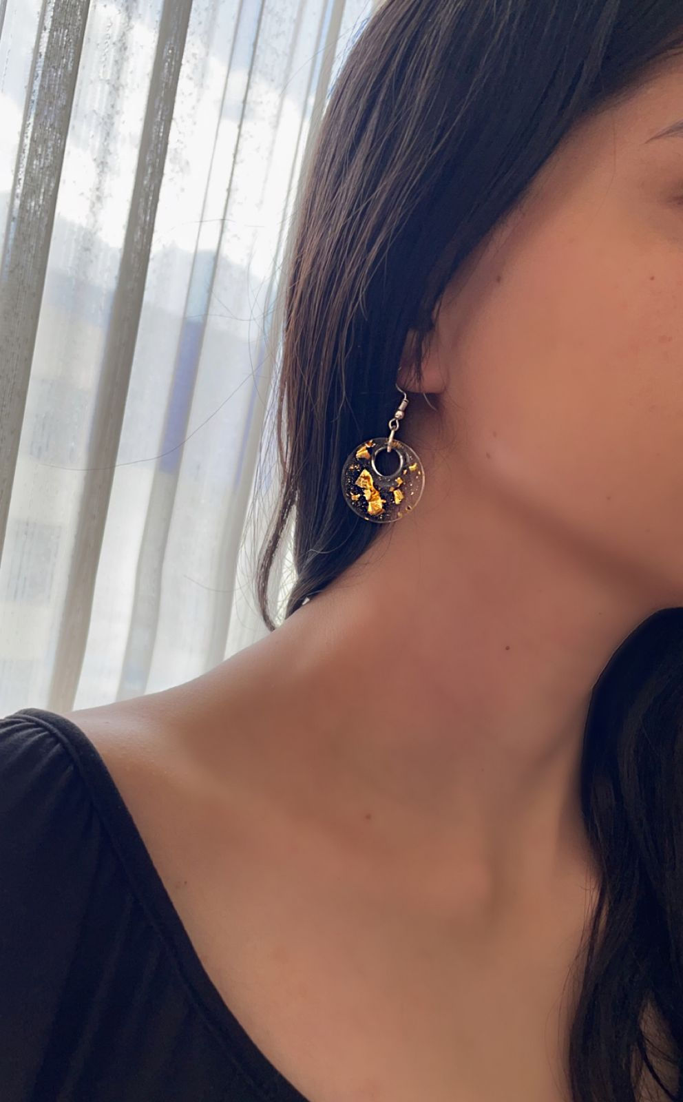 Aretes de resina personalizados