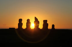 Sunset at Ahu Vai Uri