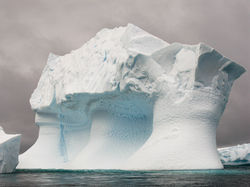 Wind-sculpted ice 1, Pléneau Island, Antarctica