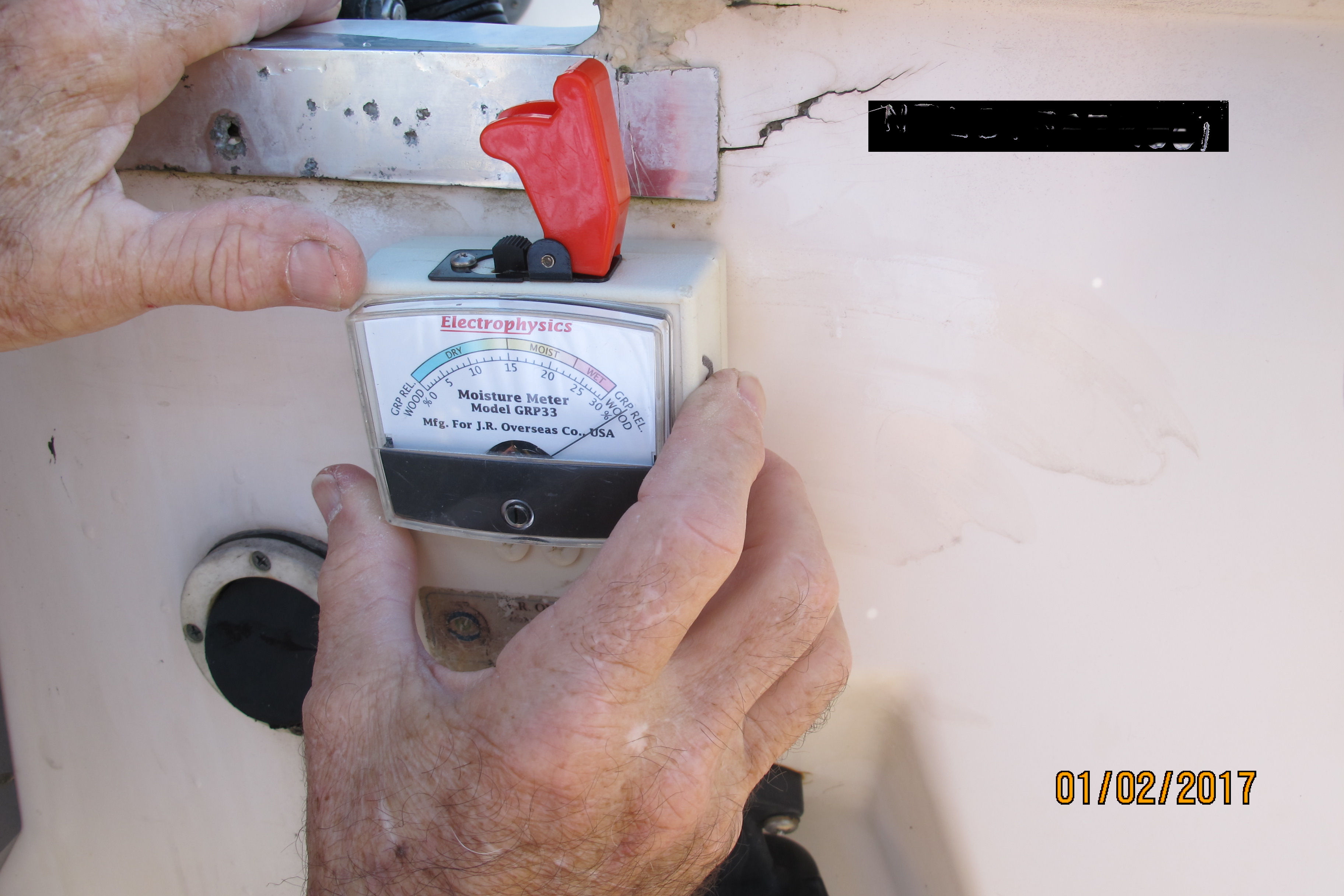 Moisture Meter On Transom