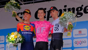 GP Gippingen 2025: Powless siegt, Lokalmatador Christen auf dem Podest