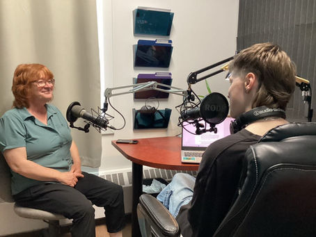 Sonia Michaud en entrevue à Radio Anticosti