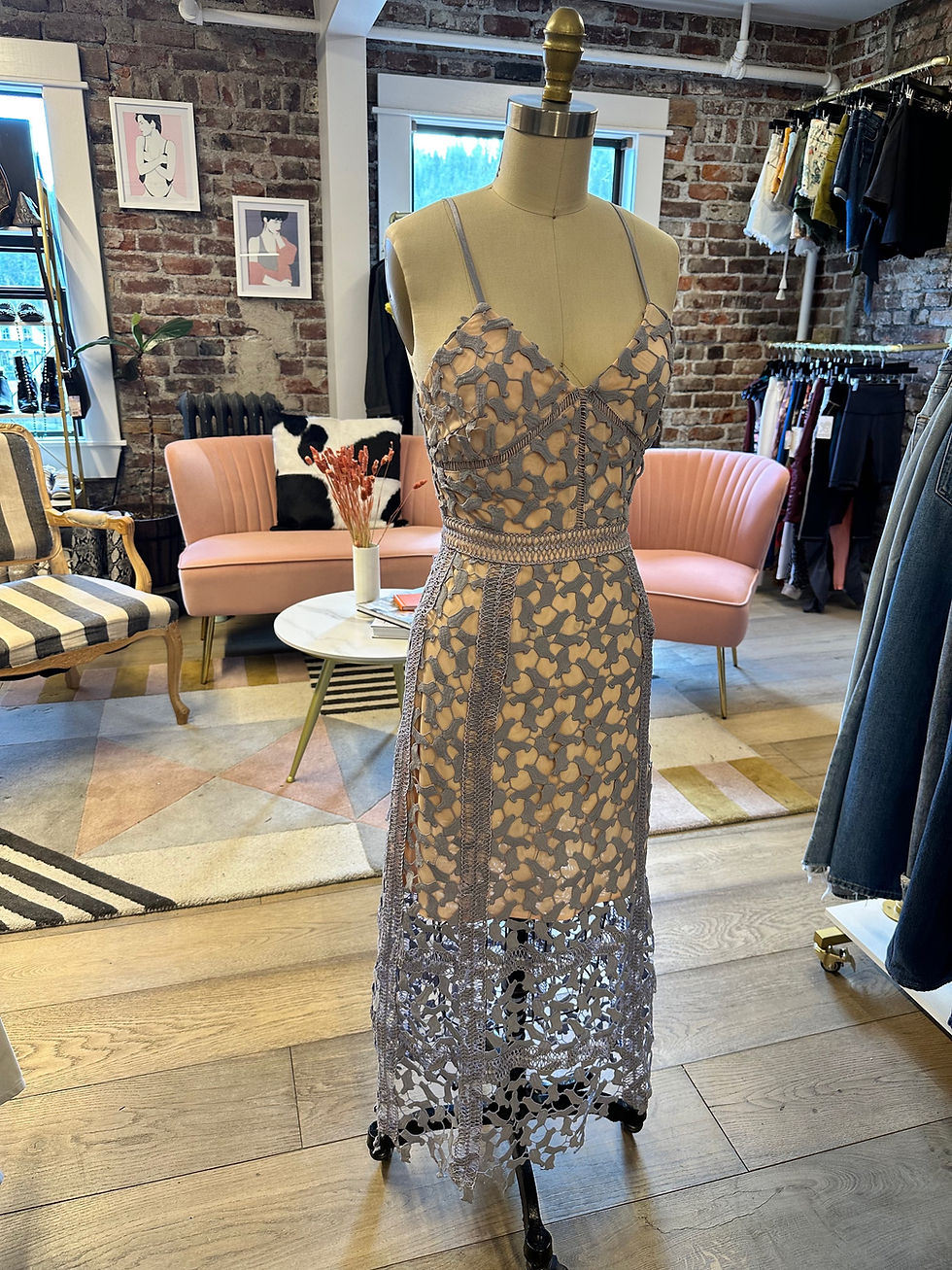 Thumbnail: Elliatt by Anthropology Purple Lace Dress