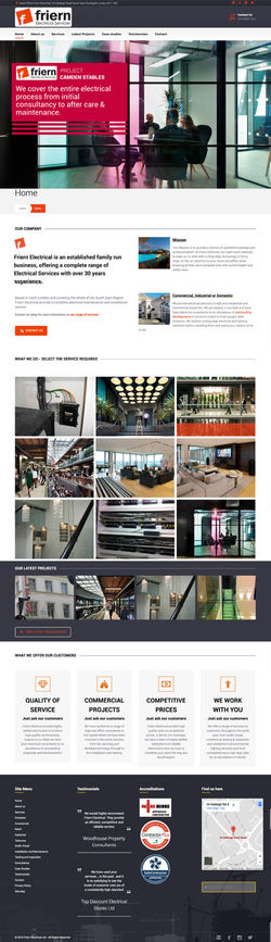 Friern-electrical-website-design