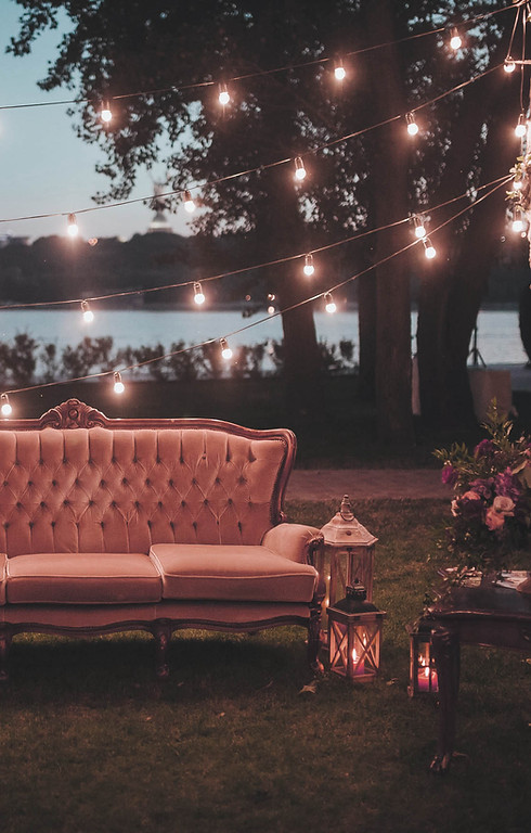 Décorations de mariage en plein air