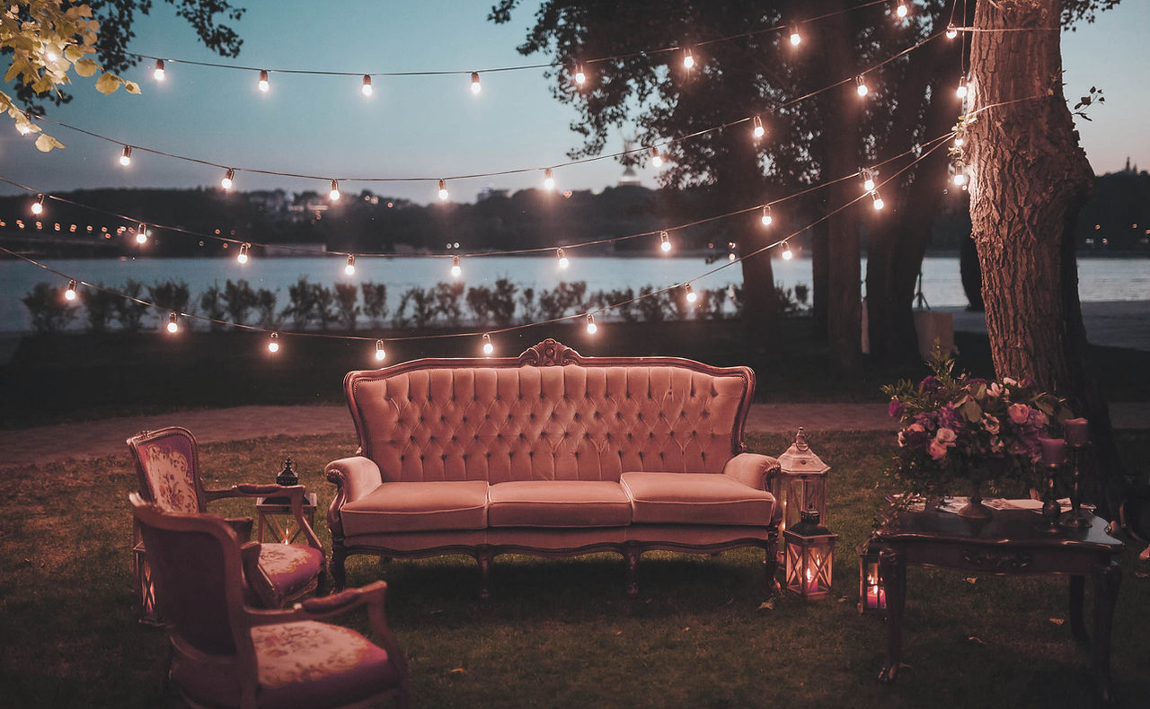 Décorations de mariage en plein air