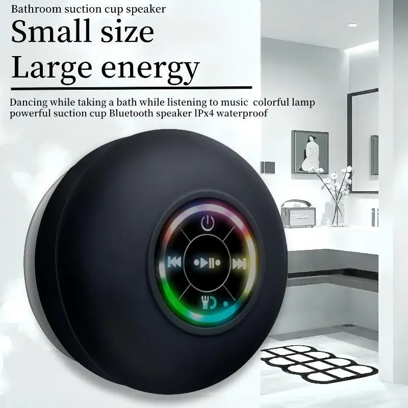 Thumbnail: Loudspeaker Bluetooth Speaker Mini Shower Subwoofer Waterproof Handsfree With Su