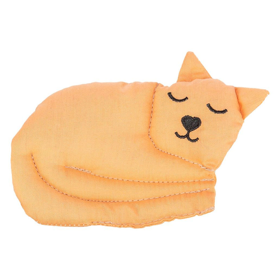 Miniatura: GATO EM TECIDO COM RECHEIO DE VALERIANA
