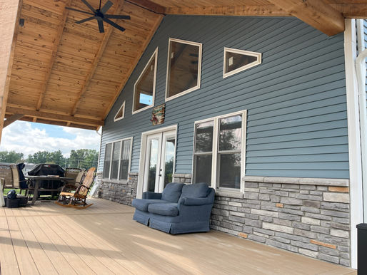 A custom home built in Syracuse.