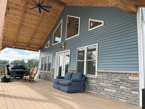 A new custom home built in Syracuse, Indiana.