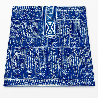 Boubou Africain Homme – Bleu et Blanc