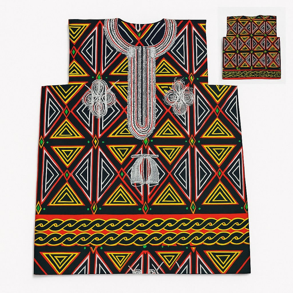 Tunique Toghu Artisanale – Élégance Culturelle et Raffinement