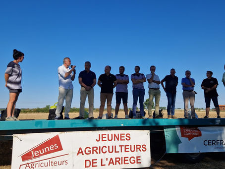 FOIX : RASSEMBLEMENT DES JEUNES AGRICULTEURS DE L'ARIEGE