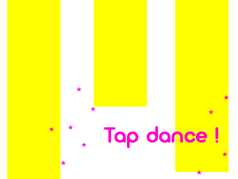 Affiche design graphique tap dance Carine Mendez Design en Ariège