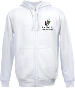 Embroided Hooded Jumper White, Blue, Black