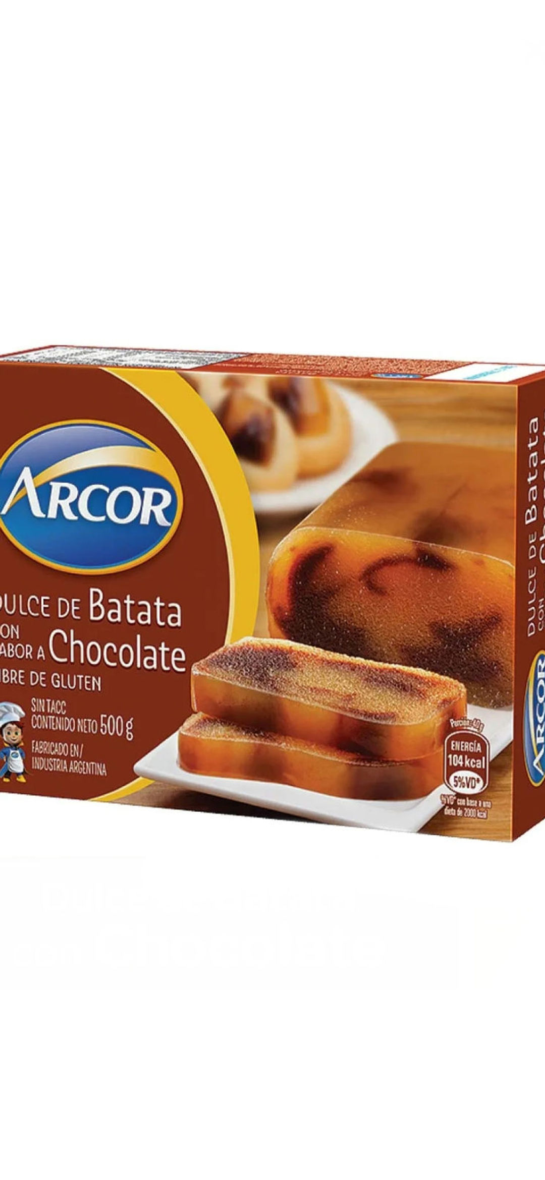 DULCE DE BATATA CON CHOCOLATE