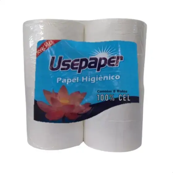 Papel Higiênico Folha Simples 100% Cel 08x300mts Usepaper