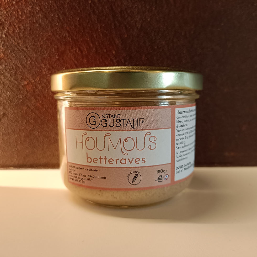 conserve de houmous betterave