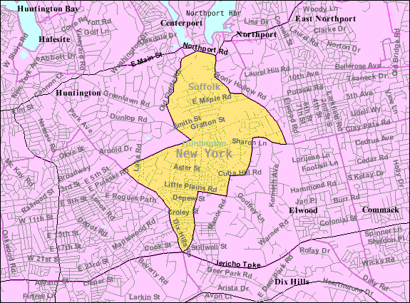 Greenlawn-ny-map