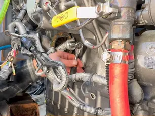 Water pump impeller removal in a tight space