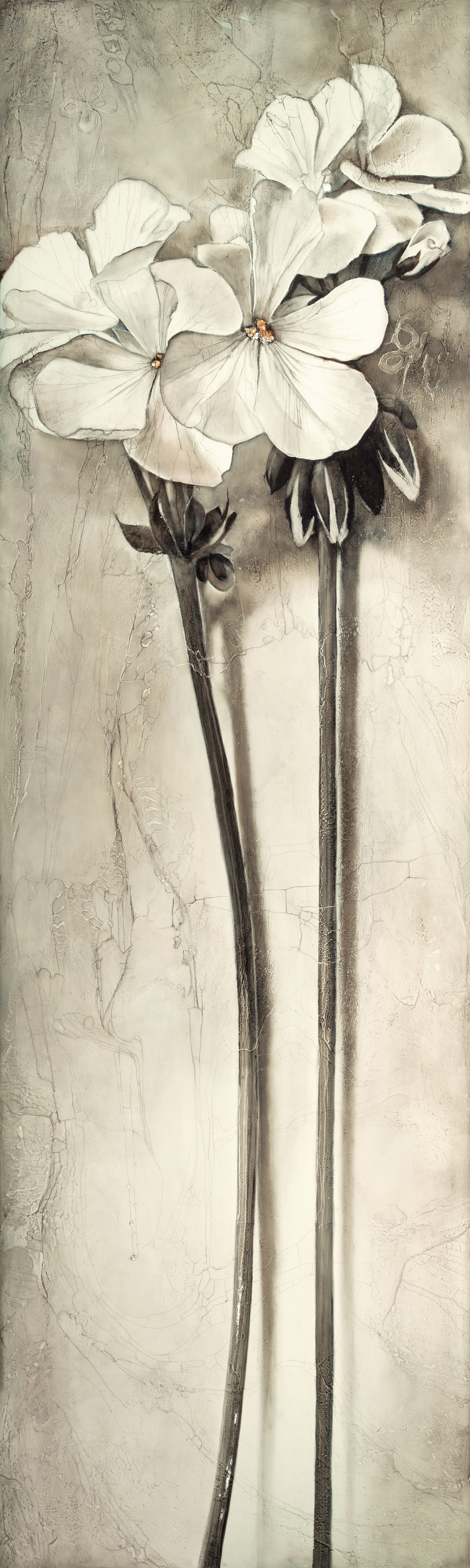 #340 "Geranium" giclée print on canvas