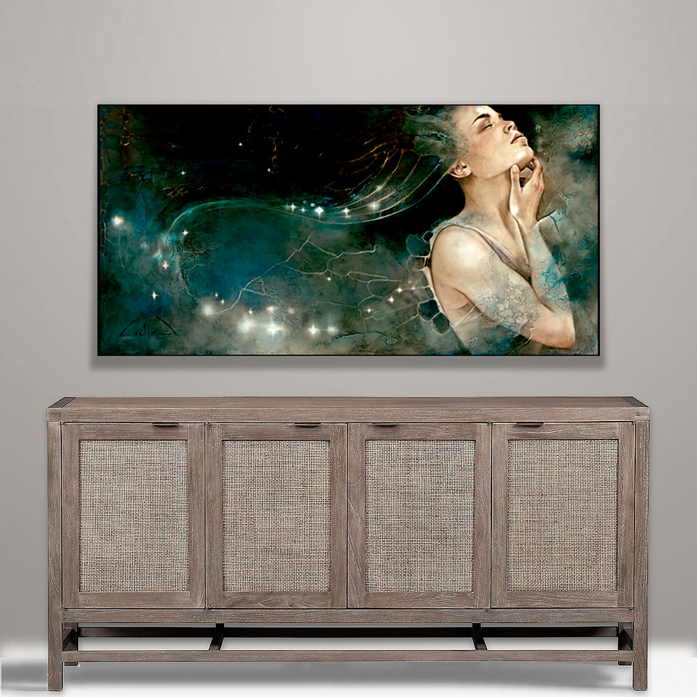 Thumbnail: #198 "Trusting You"  giclée print on canvas