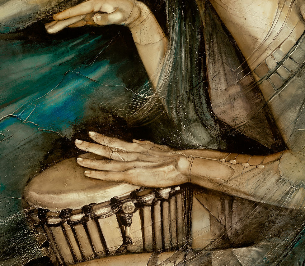 Thumbnail: #106"Prayer" giclée print on canvas