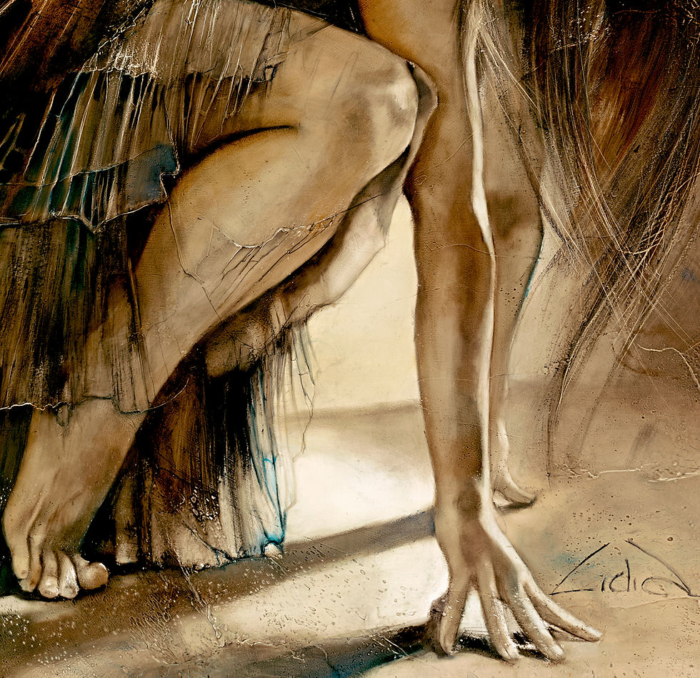 Thumbnail: #120" Falling Up" giclée print on canvas