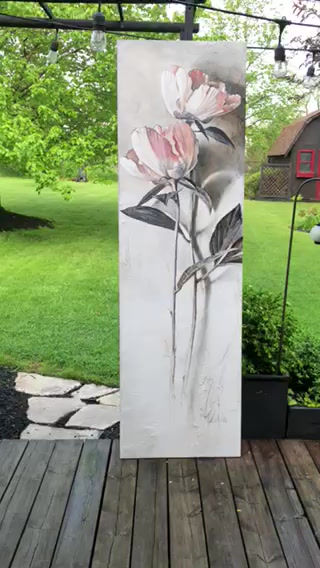 Thumbnail: 383""Peonies""  giclée print on canvas