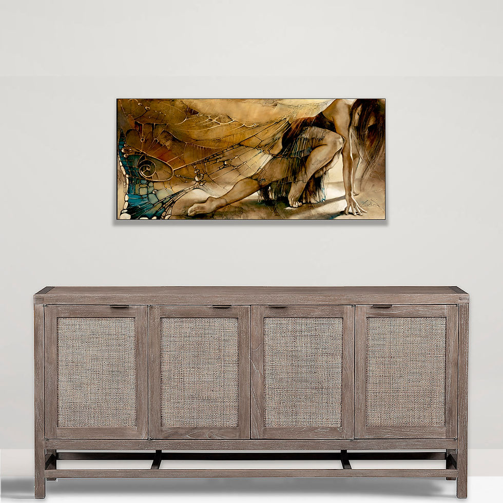Thumbnail: #120" Falling Up" giclée print on canvas