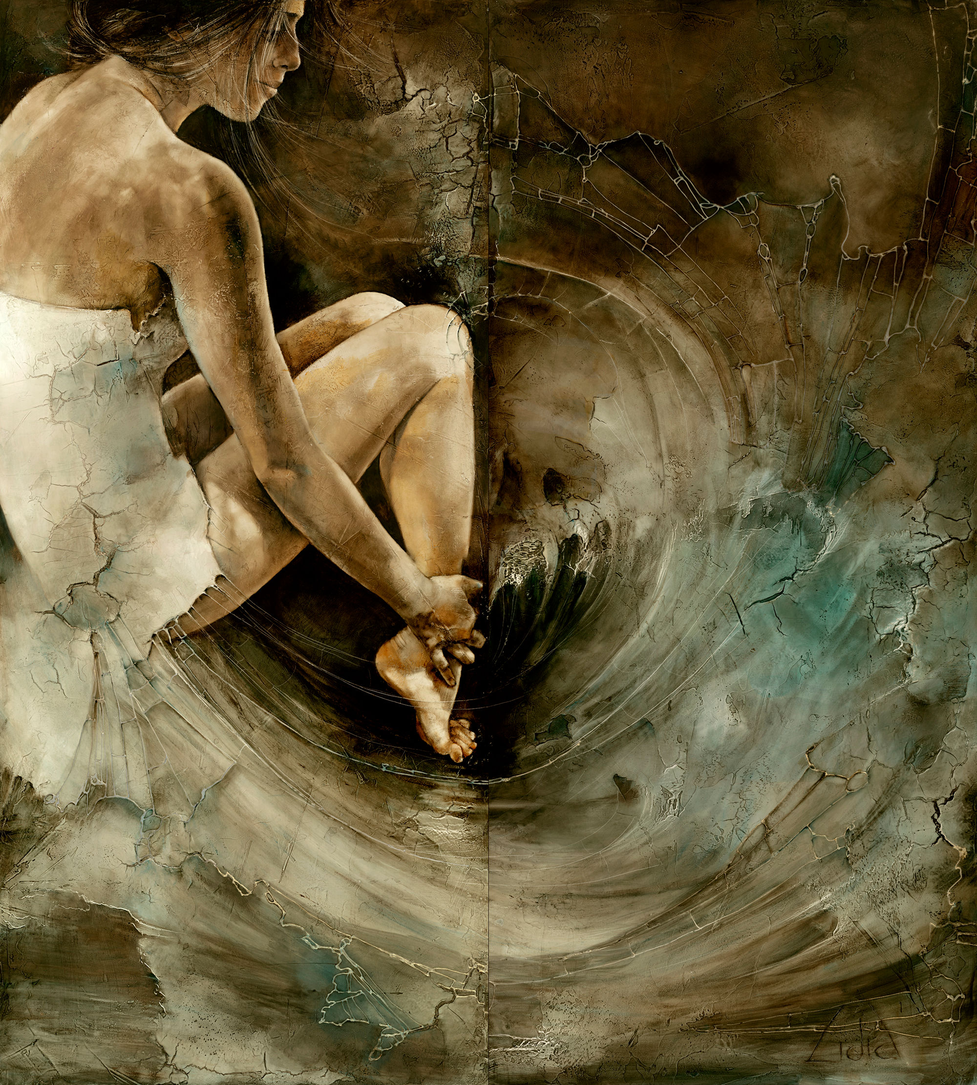 #061 "River" original oil painting/SOLD