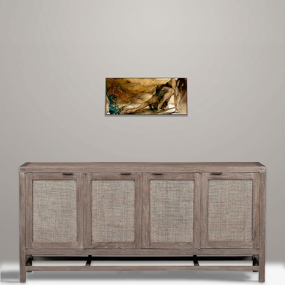 Thumbnail: #120" Falling Up" giclée print on canvas