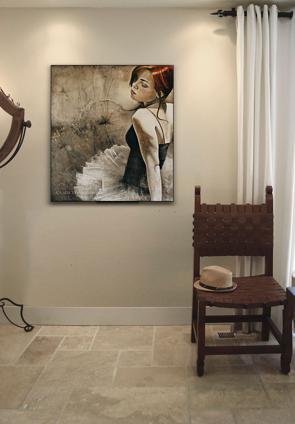 Thumbnail: #205 "Written in the Wind"     giclée print on canvas