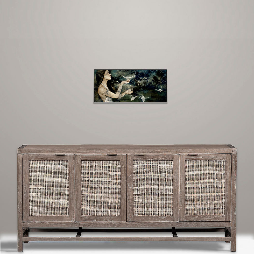 Thumbnail: #260 "Letters to God" giclée print on canvas