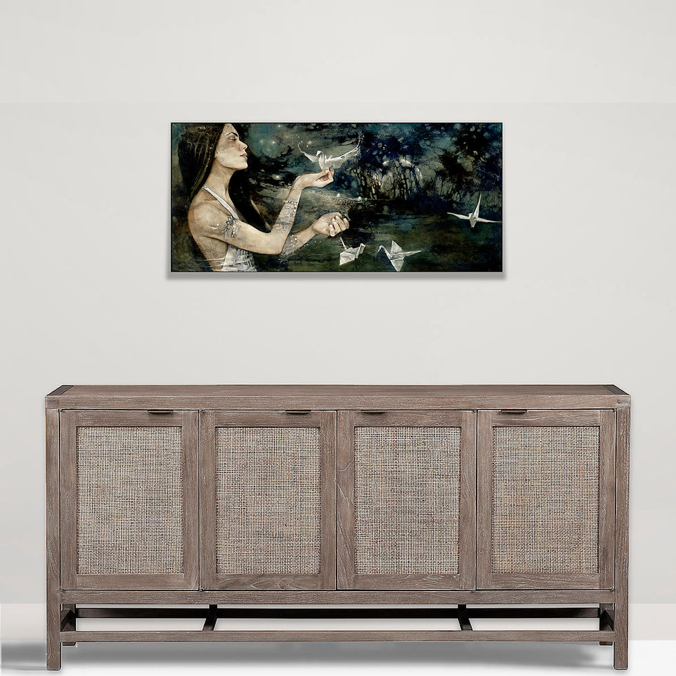 Thumbnail: #260 "Letters to God" giclée print on canvas