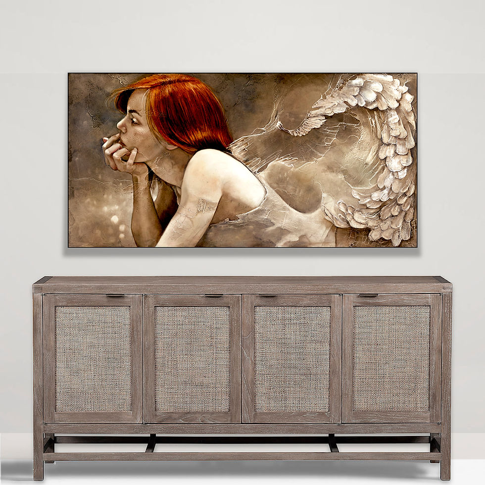 Thumbnail: #206 "Milk and Honey"  giclée print on canvas