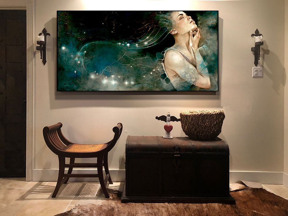 Thumbnail: #198 "Trusting You"  giclée print on canvas