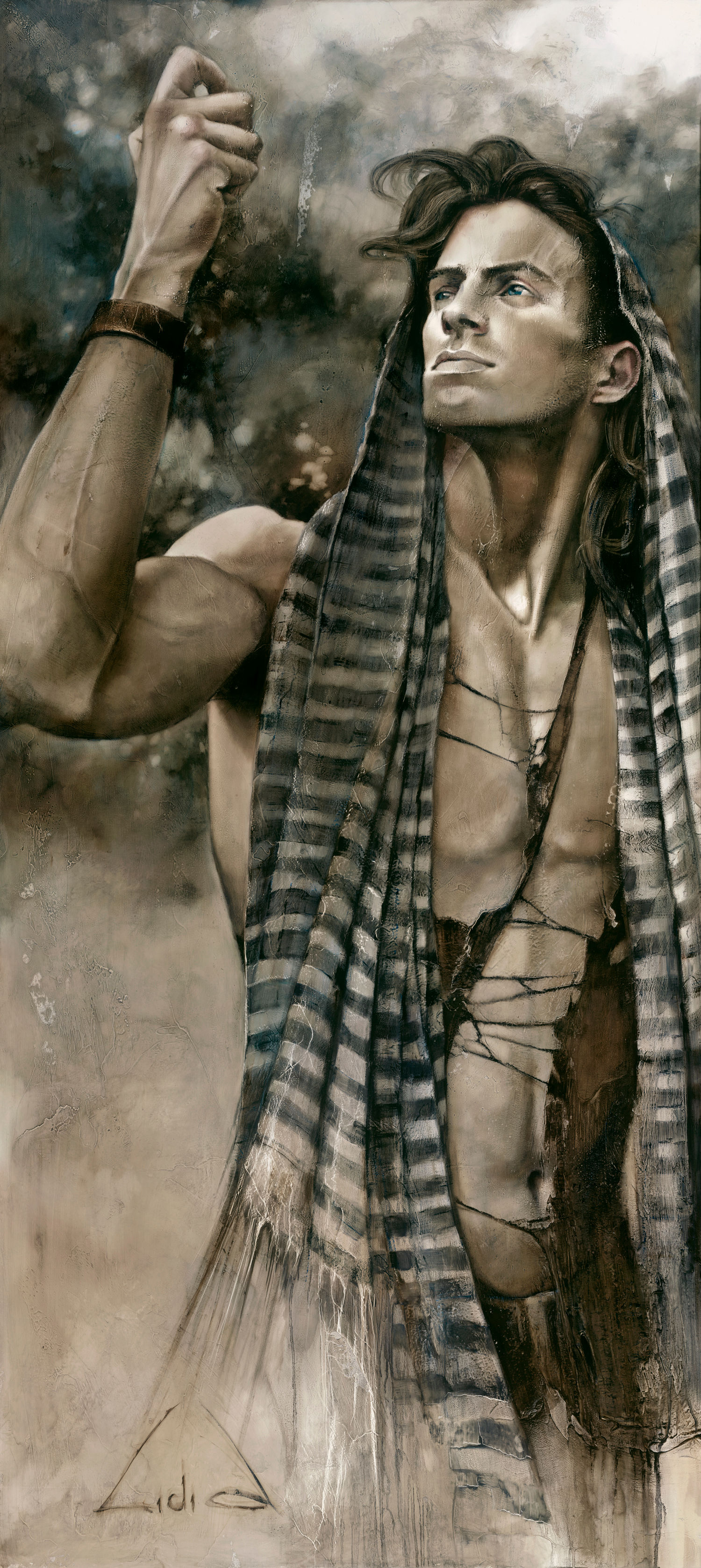 #203 "Seven Seals" original oil painting