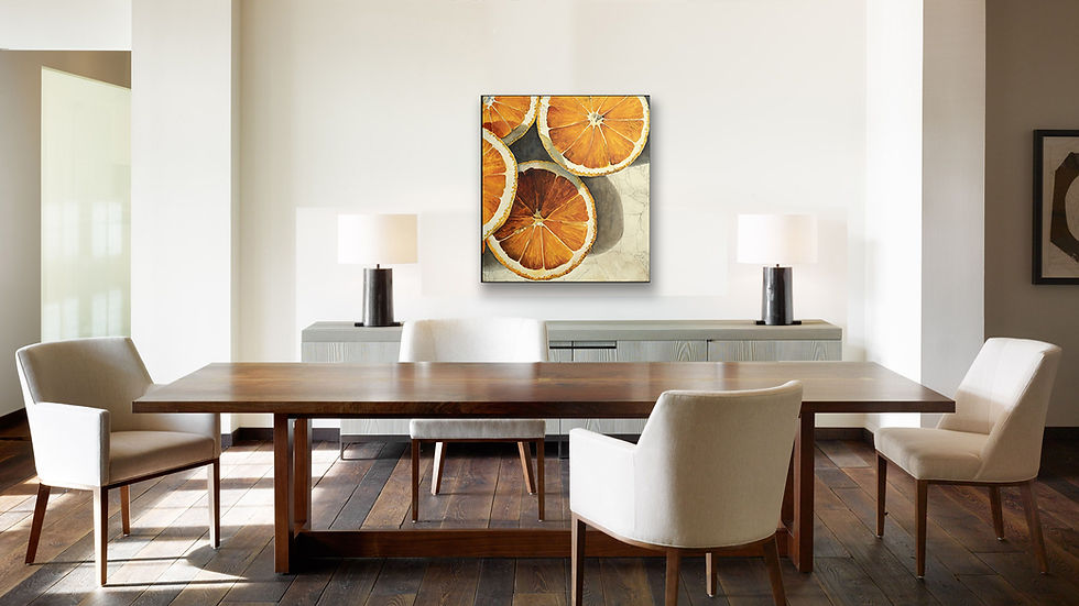 Thumbnail: #412   „Orange“ , giclée print on canvas