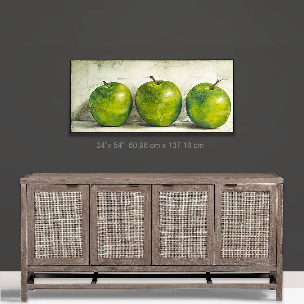 Thumbnail: #358 "3 times geener"   giclée print on canvas