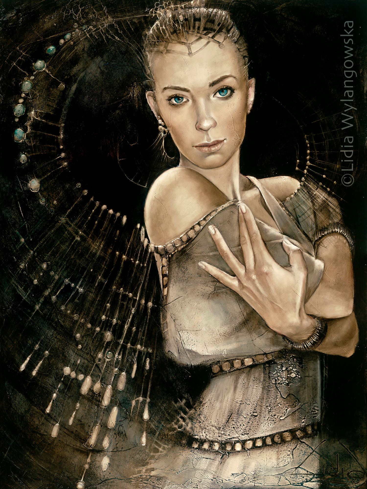 #233 "Gaze of Soul" giclée print on canvas